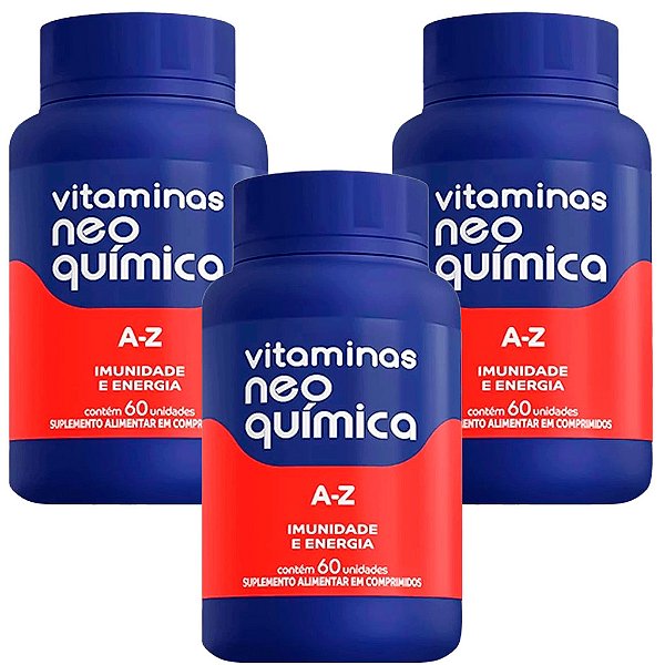 Vitaminas Neo Química A - Z com 60 Comprimidos