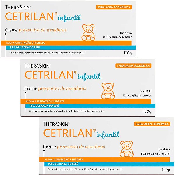 Cetrilan Creme Protetor Previne Assaduras 120g - Theraskin