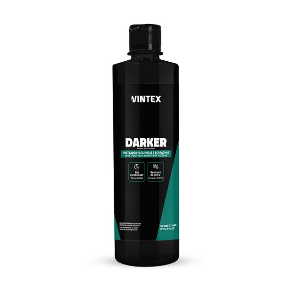 Darker Vintex Pneu Pretinho Renova Plásticos Borracha 500 Ml