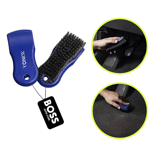 Escova Para Limpeza Cerdas Macia Média Banco Estofado Vonixx