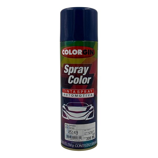 TINTA SPRAY AUTOMOTIVA AZUL ZAPHIRO 300ML COLORGIN