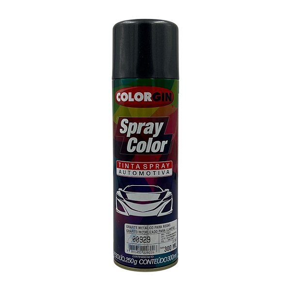 TINTA SPRAY AUTOMOTIVA GRAFITE PARA RODAS 250ML COLORGIN