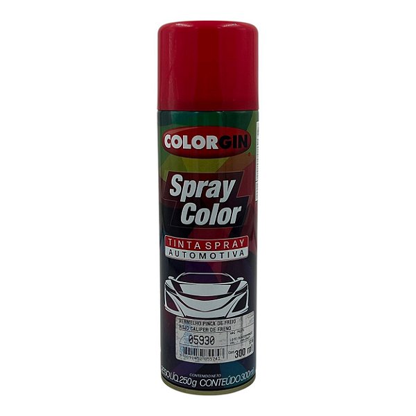 TINTA SPRAY AUTOMOTIVA VERMELHO PINÇA D FREIO 300ML COLORGIN