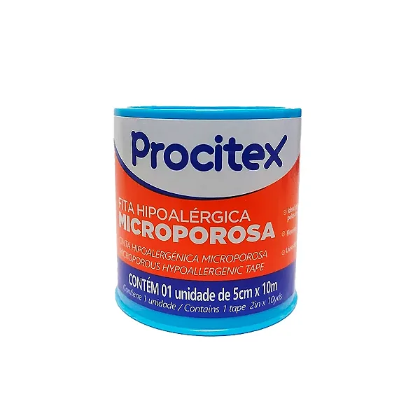 Fita Microporosa Branca 5cmX10m Procitex