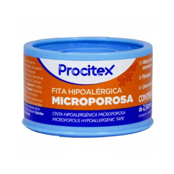 Fita Microporosa Branca 2,5cmX10m Procitex