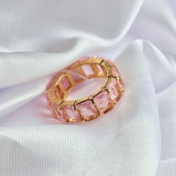 ANEL - APARADOR PEDRA FILETO ROSA - SEMIJOIA