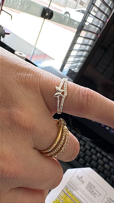 ANEL - BORBOLETA - PRATA 925