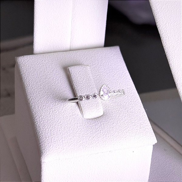 ANEL - GOTA CRAVEJADA - PRATA 925