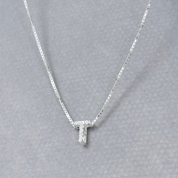 COLAR INICIAL - PRATA 925