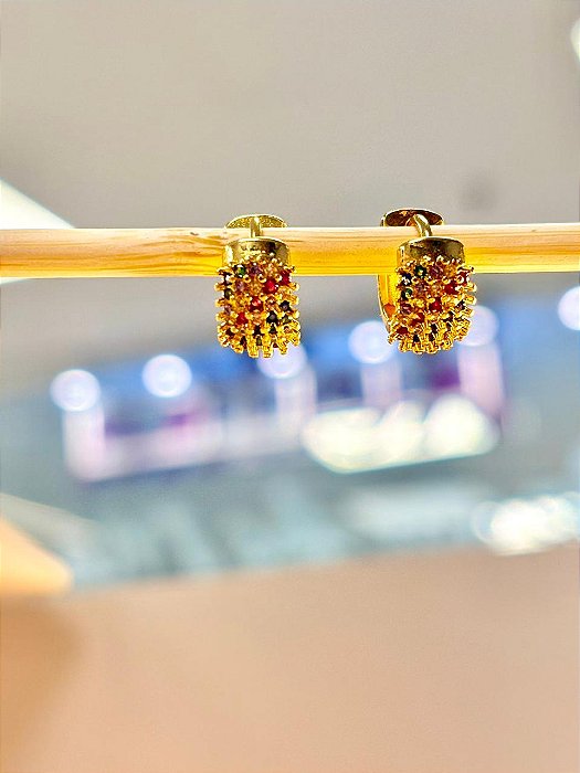 ARGOLINHA CRAVEJADA COLLOR - SEMIJOIA