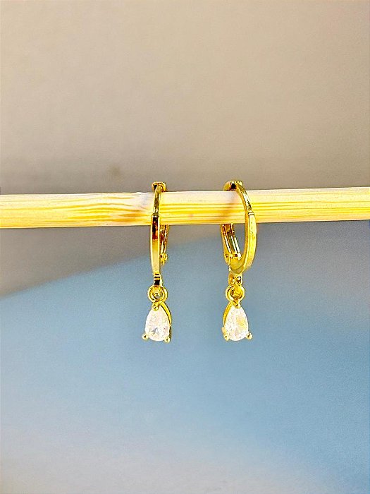 ARGOLINHAS DE CLICK COM ZIRCONIA P/M/G - SEMIJOIA