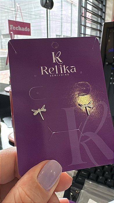 BRINCO LIBELULA - PRATA 925