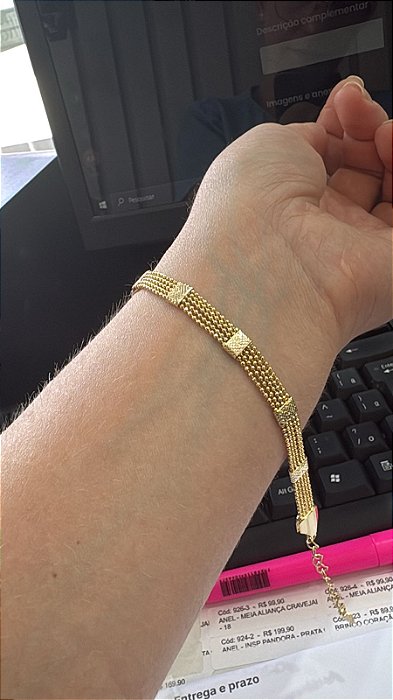 PULSEIRA 5 TIRAS - SEMIJOIA