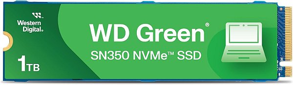 SSD M.2 2280 Western Digital Green SN350 1TB NVME - WDS100T3G0C
