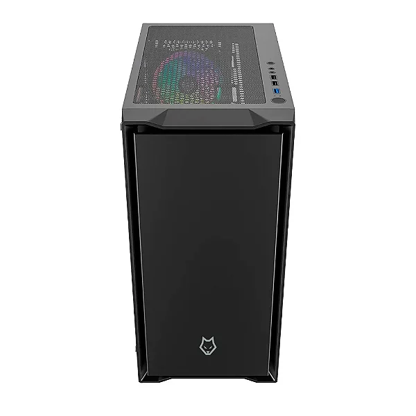 Gabinete Gamer Husky Dome 110, Mid Tower, ATX, Lateral em Vidro, Sem FANs, Preto - HGN110PT