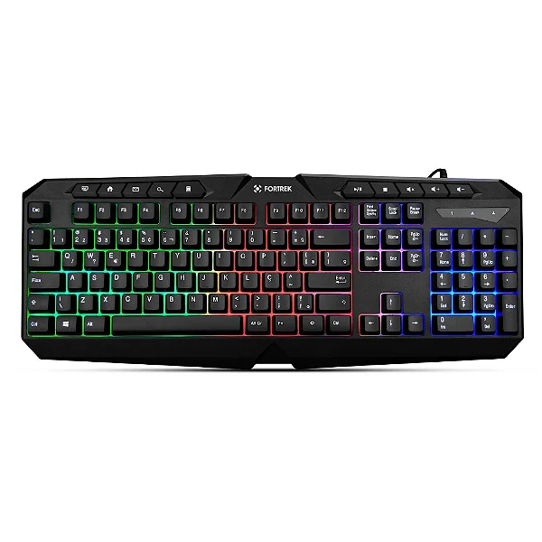 Teclado Gamer Multimidia Fortrek Spider Black Preto