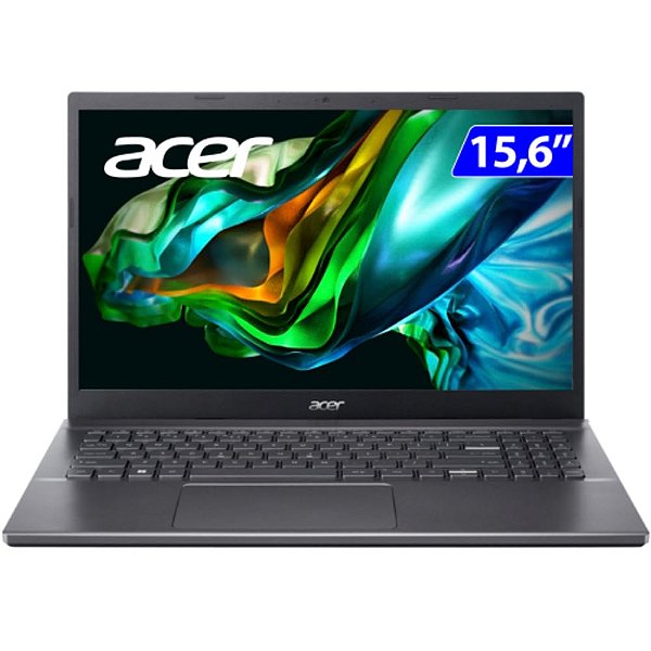 Notebook Acer Aspire 5 A515-57-55B8 Intel CORE I5 - 12450H 8GB 256 GB SSD Tela 15.6 Polegadas Full HD Windows 11 Home Preto