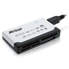 Leitor Cartões Multilaser 6 Slots Adaptador 46 Em 1 Ac076