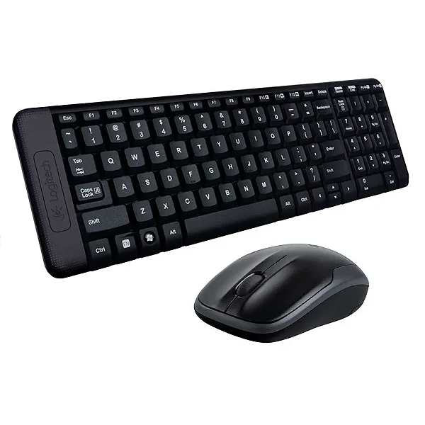 Combo Teclado e Mouse sem fio Logitech MK220 com Design Compacto, Conexão USB, Pilhas Inclusas e Layout ABNT2 - 920-004431