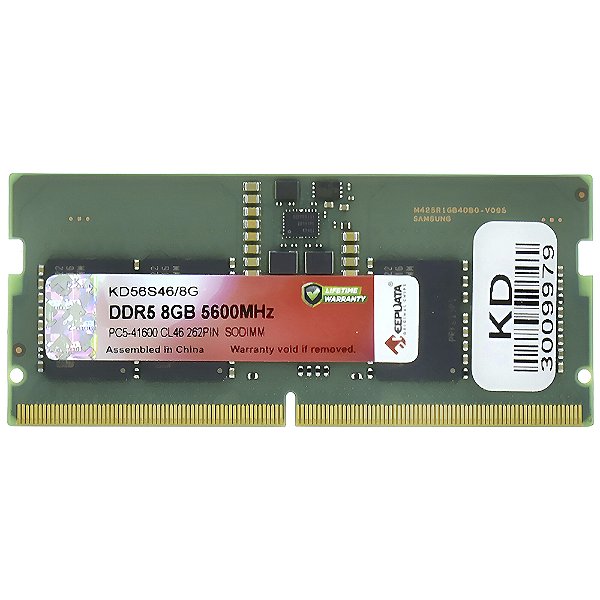 Memória RAM para Notebook Keepdata DDR5 8GB 5600MHz - KD56S46/8G