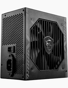 Fonte MSI MAG A600DN, 600W, 80 Plus White, PFC Ativo, Com Cabo, Preto - 306-7ZP6B22-809