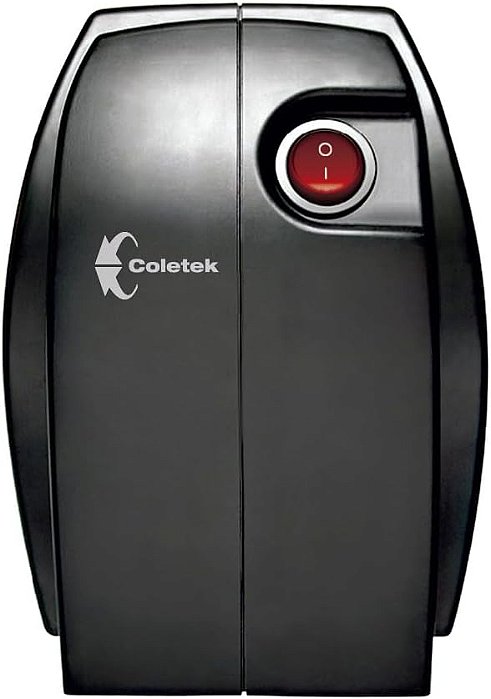 Estabilizador Coletek Bem Ligado ES-500VA-BM, Preto,Tensão nominal de entrada 115/220V, bivolt, Tensão nominal de saída mono 115V, 4 Tomadas Padrão NBR 14136, Frequência 60Hz