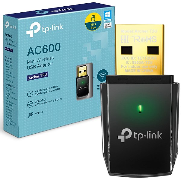 Adaptador USB Wireless Dual Band AC600  T2U ARCHER