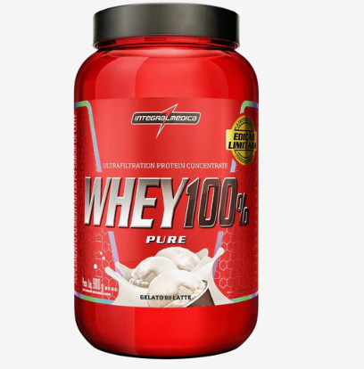 Whey 100% Pure Integralmedica - Sabor Gelato di Latte (900g)