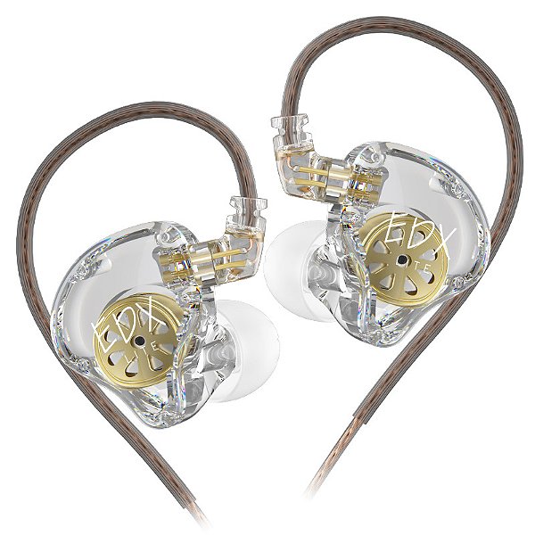 Kz edx lite fones de ouvido alta fidelidade estéreo baixo música no monitor palc