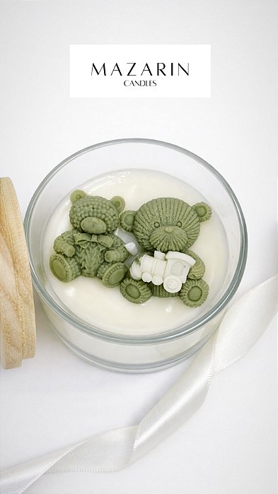 Vela Aromática Ursinhos 80g Mazarin Candles
