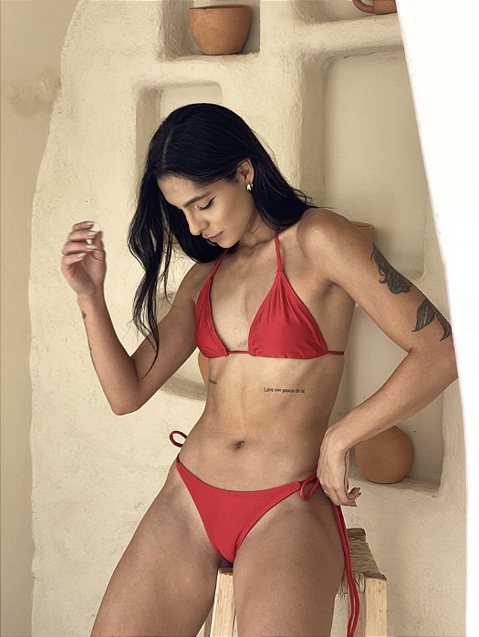 Conjunto Biquíni Cortininha - Top + Calcinha - Caribe Brasil®