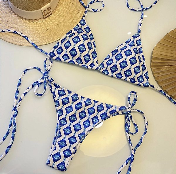 Conjunto Biquíni Cortininha - Top + Calcinha - Caribe Brasil®