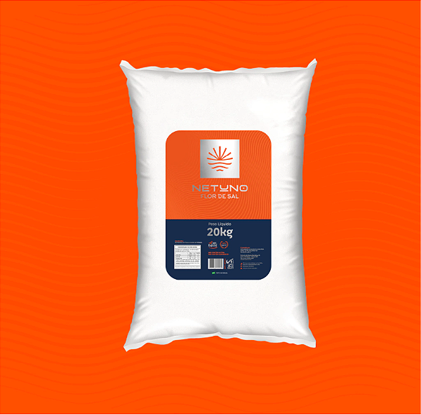Flor de Sal Netuno Saco Com 20 Kilos