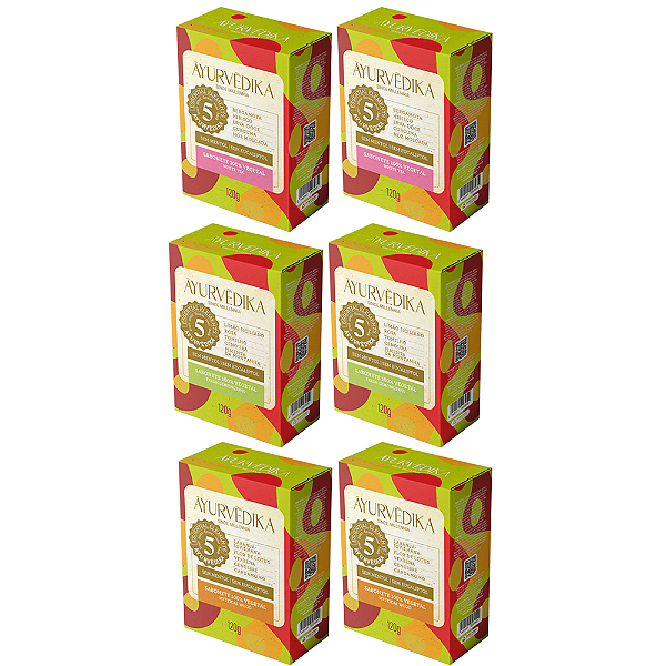 KIT Dupla Suavidade Sabonetes 100% Vegetais - ĀYURVÈDIKA