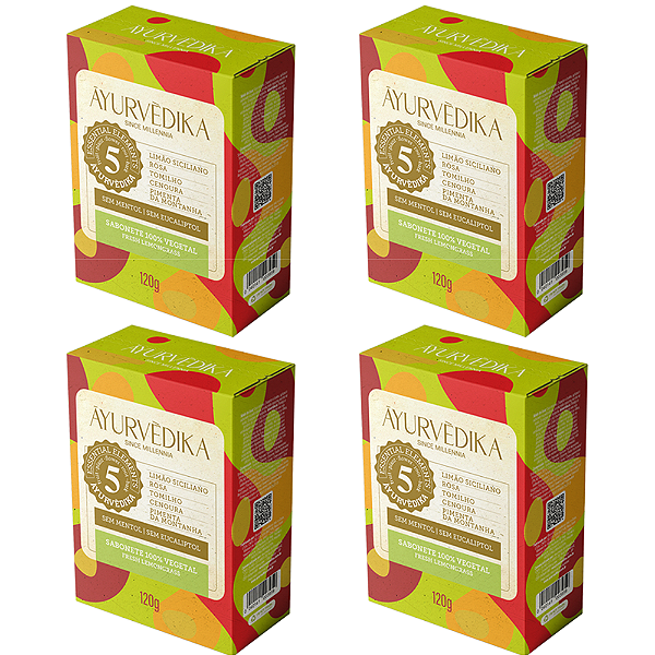 Kit 4 Suavidade & Frescor LemonGrass ĀYURVÈDIKA