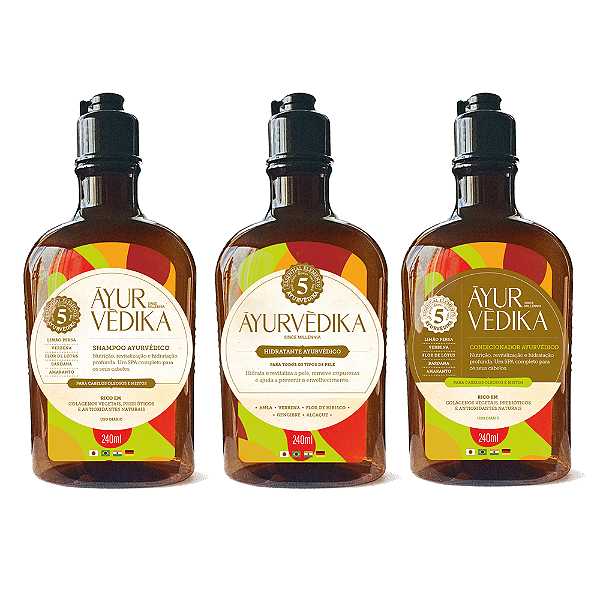 KIT ENERGIA VITAL | Revitalização e Equilíbrio - ĀYURVÈDIKA