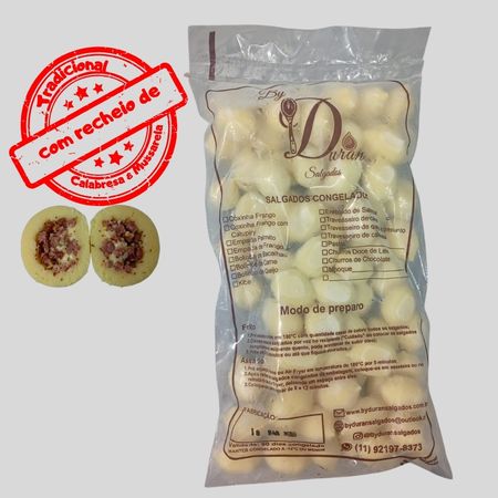 Nhoque Manjericão Recheado com Calabresa e Mussarela - Pacote 500g