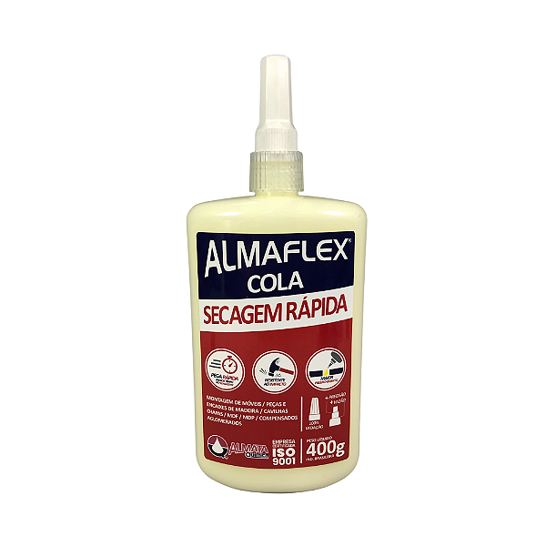 COLA PVA SECAGEM RÁPIDA 601 400G - ALMATA
