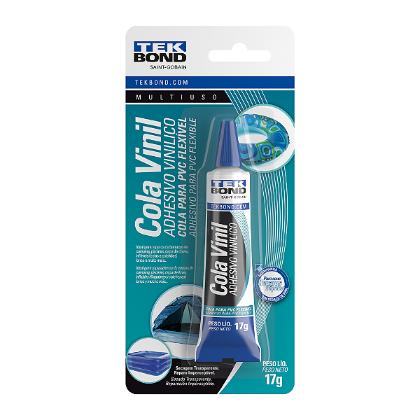 COLA VINIL PARA PVC FLEXÍVEL 17G - TEKBOND