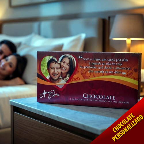 Barra de Chocolate Grande NAMORADOS - Personalizado (NM004)