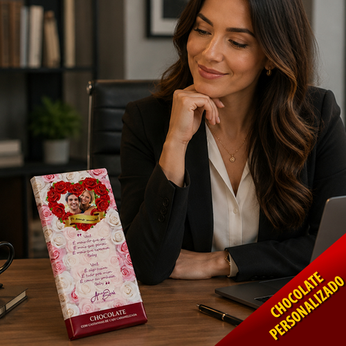 Barra de Chocolate Grande NAMORADOS - Personalizado (NM005)