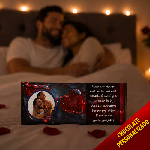 Barra de Chocolate Grande NAMORADOS - Personalizado (NM008)