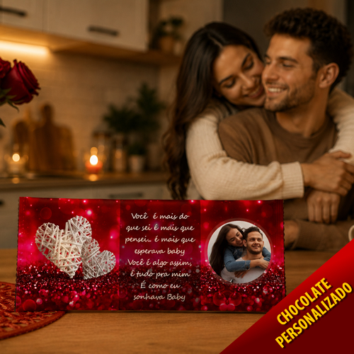 Barra de Chocolate Grande NAMORADOS - Personalizado (NM009)