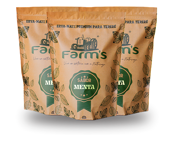 3 Ervas Farm's sabor Menta 500g