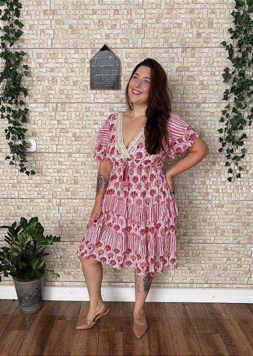 DUPLICADO - Vestido longo quartzo rosa