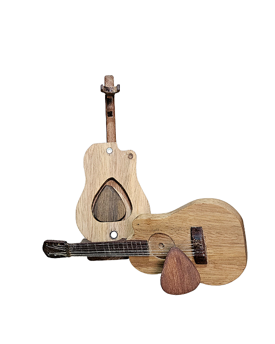 PORTA PALHETAS VIOLÃO COM SUPORTE