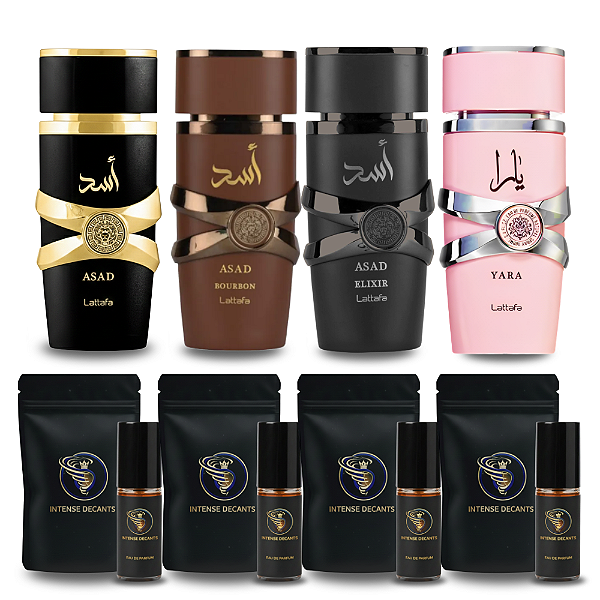 Kit Discovery Lattafa Assad + Yara Intense Decant