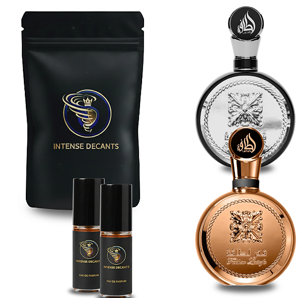 Kit Duo Fakhar Lattafa Black And Gold Intense Decant