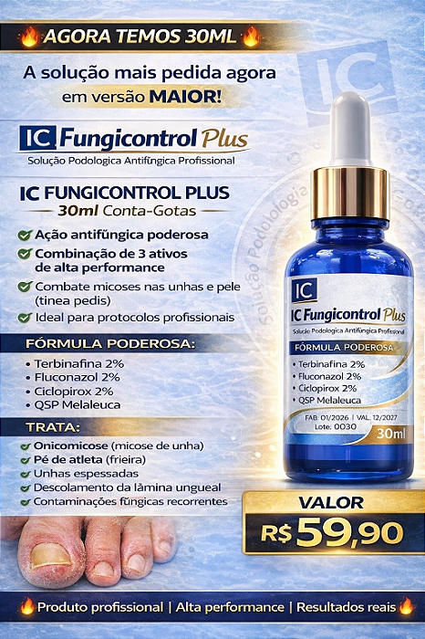 Fungicontrol Solução Para Micoses.