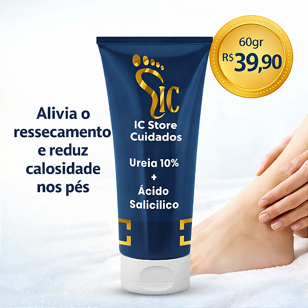 Creme Ureia 10% + Ácido Salicílico – IC Store Cuidados | 60g